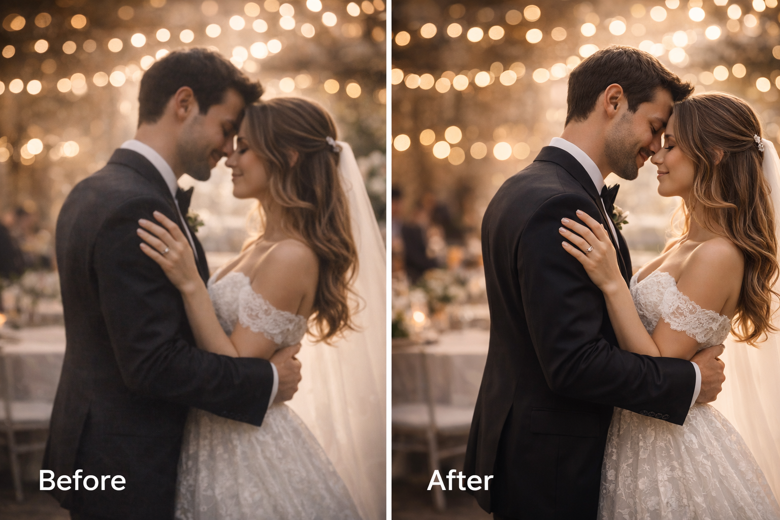 Wedding photo enhancement tool comparison